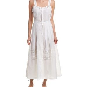 Love Shack Fancy Eve white cotton Dress XS